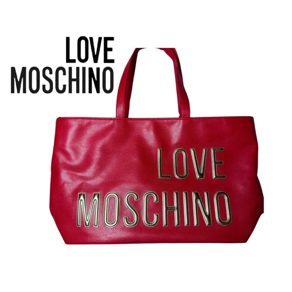 Love Moschino Red Leather Tote - Picture 2 of 11